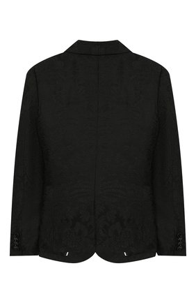 Детский пиджак DOLCE & GABBANA черного цвета по цене 44300 руб., арт. L41J53/G7SVG/8-14 | Фото 2 Детский пиджак DOLCE & GABBANA черного цвета, арт. L41J53/G7SVG/8-14 | Фото 2
