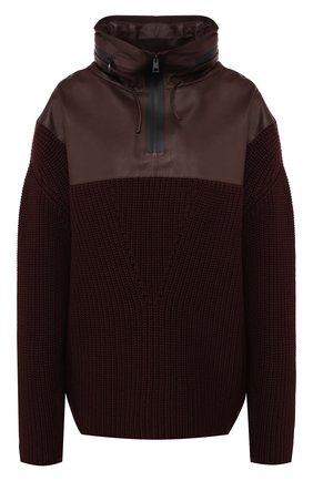 Женский кашемировый свитер с кожаным капюшоном BOTTEGA VENETA бордового цвета по цене 459500 руб., арт. 575400/VA7N1 | Фото 1 Женский кашемировый свитер с кожаным капюшоном BOTTEGA VENETA бордового цвета, арт. 575400/VA7N1 | Фото 1 (Статус проверки: Проверено, Проверена категория; Длина (для топов): Стандартные; Рукава от горловины: Длинные; Рукава: Длинные; Женское Кросс-КТ: Свитер-одежда; Материал внешний: Кашемир, Шерсть; Стили: Кэжуэл)