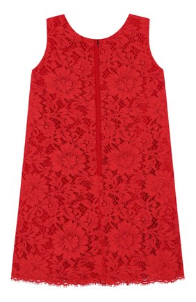 Детское кружевное платье DOLCE & GABBANA красного цвета по цене 29950 руб., арт. L51DS6/FLM8Z/2-6 | Фото 2 Детское кружевное платье DOLCE & GABBANA красного цвета, арт. L51DS6/FLM8Z/2-6 | Фото 2