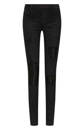 Женские джинсы PHILIPP PLEIN черного цвета по цене 42750 руб., арт. WDT1170 | Фото 1 Женские джинсы PHILIPP PLEIN черного цвета, арт. WDT1170 | Фото 1