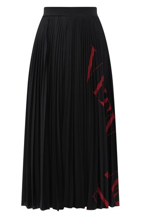 Женская плиссированная юбка VALENTINO черного цвета по цене 97450 руб., арт. SB3MD00U4T1 | Фото 1 Женская плиссированная юбка VALENTINO черного цвета, арт. SB3MD00U4T1 | Фото 1