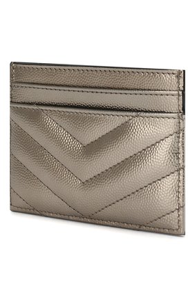 Женский футляр для кредитных карт SAINT LAURENT серебряного цвета по цене 17850 руб., арт. 423291/03X07 | Фото 2 Женский футляр для кредитных карт SAINT LAURENT серебряного цвета, арт. 423291/03X07 | Фото 2