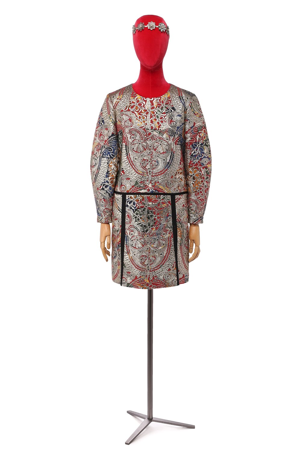 Женское платье BURBERRY бордового цвета, арт. 4544750 | Фото 1 (Материал внешний: Синтетический материал)