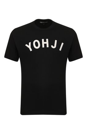 Женская хлопковая футболка Y-3 черного цвета по цене 7195 руб., арт. FJ0327/M | Фото 1 Женская хлопковая футболка Y-3 черного цвета, арт. FJ0327/M | Фото 1