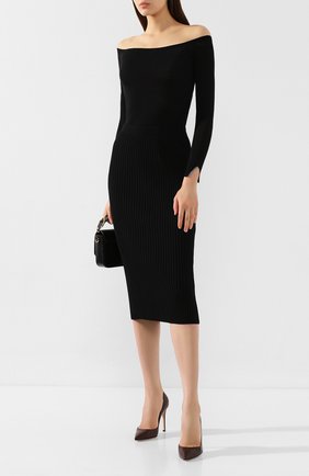 Женская шерстяная юбка MRZ черного цвета по цене 30950 руб., арт. FW19-0008 | Фото 2 Женская шерстяная юбка MRZ черного цвета, арт. FW19-0008 | Фото 2