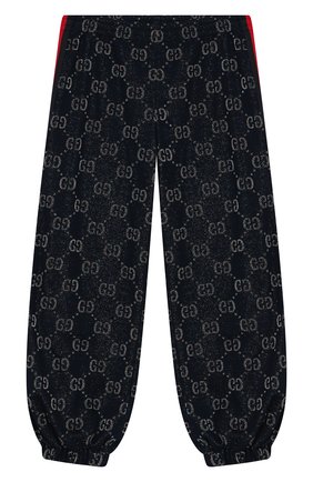 Мужского хлопковые джоггеры GUCCI синего цвета по цене 53350 руб., арт. 571388/XJBEJ | Фото 1 Мужского хлопковые джоггеры GUCCI синего цвета, арт. 571388/XJBEJ | Фото 1 (Материал подклада: Хлопок; Статус проверки: Проверена категория, Проверено; Материал внешний: Хлопок; Девочки Кросс-КТ: Джоггеры-одежда; Unisex kids: Брюки; Ростовка одежда: 10 - 11 лет | 140 - 146см, 12 лет | 152 см, 4 года | 104 см, 5 лет | 110 см, 6 лет | 116 см, 8 лет | 128 см)