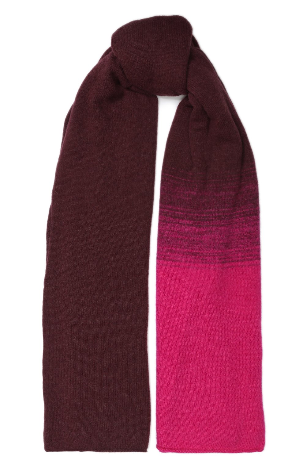 Женский бордовый шерстяной шарф DRIES VAN NOTEN — купить за 48850 руб ...