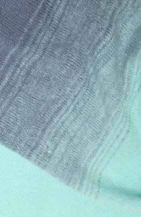 Женский шерстяной шарф DRIES VAN NOTEN голубого цвета, арт. 192-12204-8727 | Фото 2 (Материал: Текстиль, Шерсть; Статус проверки: Проверено, Проверена категория)