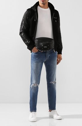 Мужская кожаная поясная сумка tag GIVENCHY черного цвета по цене 94850 руб., арт. BK504WK0KT | Фото 2 Мужская кожаная поясная сумка tag GIVENCHY черного цвета, арт. BK504WK0KT | Фото 2