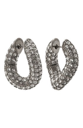 Женские серьги loop BALENCIAGA серебряного цвета по цене 69800 руб., арт. 578247/TZ05I | Фото 3 Женские серьги loop BALENCIAGA серебряного цвета, арт. 578247/TZ05I | Фото 3