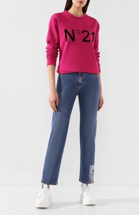 Женские джинсы MSGM синего цвета по цене 23600 руб., арт. 2741MDP41LX 195785 | Фото 2 Женские джинсы MSGM синего цвета, арт. 2741MDP41LX 195785 | Фото 2