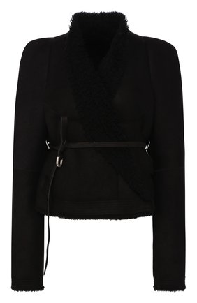 Женская дубленка RICK OWENS черного цвета по цене 208000 руб., арт. RP19F5764/LSHW | Фото 1 Женская дубленка RICK OWENS черного цвета, арт. RP19F5764/LSHW | Фото 1