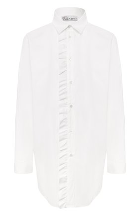 Женская хлопковая рубашка REDVALENTINO белого цвета по цене 27650 руб., арт. SR0AB1Z0/0ES | Фото 1 Женская хлопковая рубашка REDVALENTINO белого цвета, арт. SR0AB1Z0/0ES | Фото 1