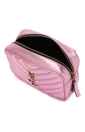Женская поясная сумка lou SAINT LAURENT розового цвета по цене 68200 руб., арт. 534817/09E0W | Фото 4 Женская поясная сумка lou SAINT LAURENT розового цвета, арт. 534817/09E0W | Фото 4