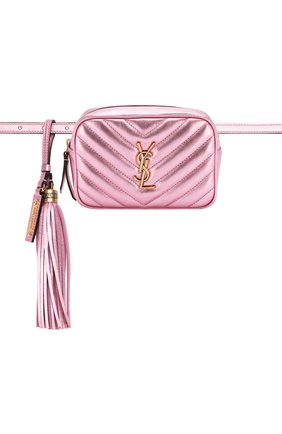 Женская поясная сумка lou SAINT LAURENT розового цвета по цене 68200 руб., арт. 534817/09E0W | Фото 6 Женская поясная сумка lou SAINT LAURENT розового цвета, арт. 534817/09E0W | Фото 6
