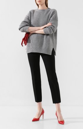 Женская кожаные туфли valentino garavani rockstud VALENTINO красного цвета по цене 47900 руб., арт. SW0S0A04/VCE | Фото 2 Женская кожаные туфли valentino garavani rockstud VALENTINO красного цвета, арт. SW0S0A04/VCE | Фото 2
