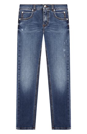 Детские джинсы BALMAIN синего цвета по цене 40950 руб., арт. 6L6570/LA820/12-16 | Фото 1 Детские джинсы BALMAIN синего цвета, арт. 6L6570/LA820/12-16 | Фото 1 (Статус проверки: Проверено, Проверена категория; Материал внешний: Хлопок; Детали: Потертости; Ростовка одежда: 12 лет | 152 см, 13 - 15 лет | 158 см, 16 лет | 164 см)