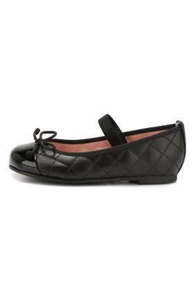 Детские кожаные балетки PRETTY BALLERINAS черного цвета по цене 8280 руб., арт. 48.405/SHADE/C0T0N | Фото 2 Детские кожаные балетки PRETTY BALLERINAS черного цвета, арт. 48.405/SHADE/C0T0N | Фото 2