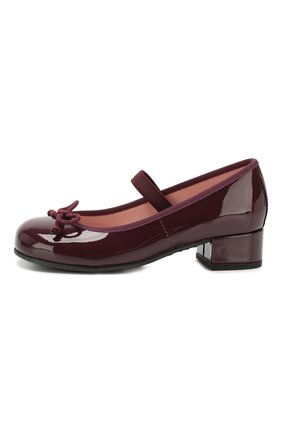 Детские кожаные туфли с перемычкой PRETTY BALLERINAS бордового цвета по цене 7295 руб., арт. 48.401/SHADE | Фото 2 Детские кожаные туфли с перемычкой PRETTY BALLERINAS бордового цвета, арт. 48.401/SHADE | Фото 2