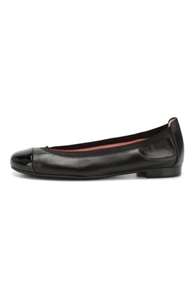 Детские кожаные балетки PRETTY BALLERINAS черного цвета по цене 9900 руб., арт. 37.190/SHADE/C0T0N | Фото 2 Детские кожаные балетки PRETTY BALLERINAS черного цвета, арт. 37.190/SHADE/C0T0N | Фото 2