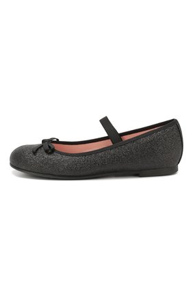 Детские балетки с перемычкой PRETTY BALLERINAS черного цвета по цене 6805 руб., арт. 40.569/0RGANZA | Фото 2 Детские балетки с перемычкой PRETTY BALLERINAS черного цвета, арт. 40.569/0RGANZA | Фото 2