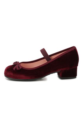 Детские туфли с перемычкой PRETTY BALLERINAS бордового цвета по цене 8640 руб., арт. 44.097/AFR0DITE-D0 | Фото 2 Детские туфли с перемычкой PRETTY BALLERINAS бордового цвета, арт. 44.097/AFR0DITE-D0 | Фото 2