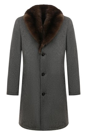Мужской кашемировое пальто KITON серого цвета по цене 1660000 руб., арт. UW0618MV03S28 | Фото 1 Мужской кашемировое пальто KITON серого цвета, арт. UW0618MV03S28 | Фото 1 (Рукава: Длинные; Материал внешний: Кашемир, Шерсть; Статус проверки: Проверена категория; Материал утеплителя: Натуральный мех; Длина (верхняя одежда): До колена, До середины бедра; Мужское Кросс-КТ: Верхняя одежда, пальто-верхняя одежда; Стили: Классический; Региональные ограничения белый список (Axapta Mercury): RU)