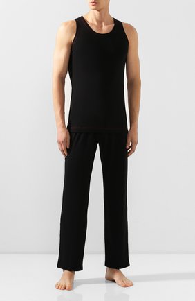 Мужская хлопковая майка DOLCE & GABBANA черного цвета по цене 11850 руб., арт. M8B44J/FUGHH | Фото 2 Мужская хлопковая майка DOLCE & GABBANA черного цвета, арт. M8B44J/FUGHH | Фото 2