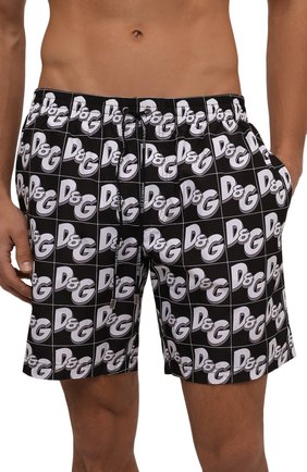 Детского плавки-шорты DOLCE & GABBANA черного цвета по цене 29950 руб., арт. M4A13T/HSMDE | Фото 2 Детского плавки-шорты DOLCE & GABBANA черного цвета, арт. M4A13T/HSMDE | Фото 2
