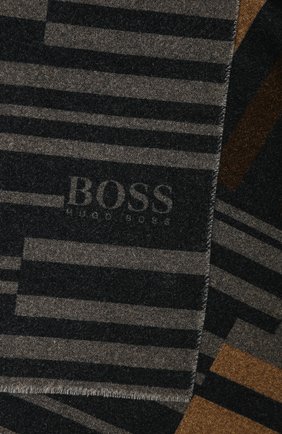 Мужской шарф из смеси шерсти и кашемира BOSS коричневого цвета по цене 13000 руб., арт. 50415081 | Фото 2 Мужской шарф из смеси шерсти и кашемира BOSS коричневого цвета, арт. 50415081 | Фото 2