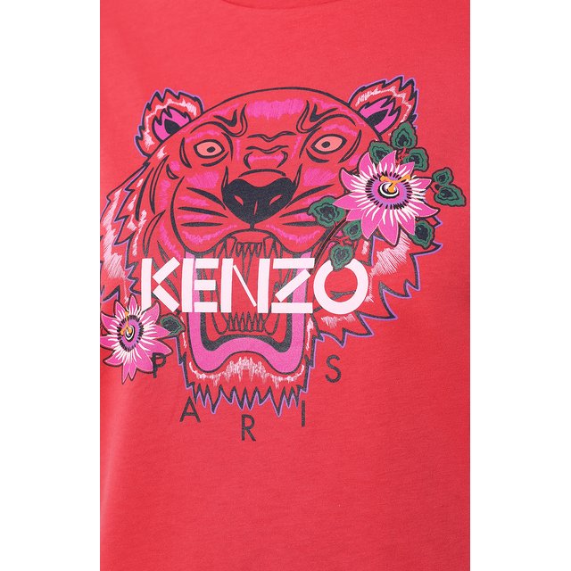 Хлопковая футболка Kenzo 10387231