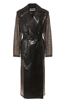 Женский двубортный плащ MSGM бежевого цвета по цене 61350 руб., арт. 2741MDC06 195605 | Фото 1 Женский двубортный плащ MSGM бежевого цвета, арт. 2741MDC06 195605 | Фото 1