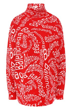Женская шерстяной свитер BALENCIAGA красного цвета по цене 78500 руб., арт. 583101/T1537 | Фото 1 Женская шерстяной свитер BALENCIAGA красного цвета, арт. 583101/T1537 | Фото 1