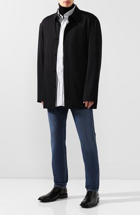 Мужской пиджак из вискозы BALENCIAGA черного цвета по цене 126000 руб., арт. 584027/TF003 | Фото 2 Мужской пиджак из вискозы BALENCIAGA черного цвета, арт. 584027/TF003 | Фото 2