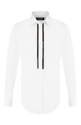 Мужская хлопковая сорочка DSQUARED2 белого цвета по цене 36600 руб., арт. S74DM0284/S35244 | Фото 1 Мужская хлопковая сорочка DSQUARED2 белого цвета, арт. S74DM0284/S35244 | Фото 1