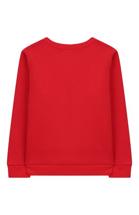 Детский хлопковый свитшот SONIA RYKIEL ENFANT красного цвета по цене 7490 руб., арт. 19W1FL18 | Фото 2 Детский хлопковый свитшот SONIA RYKIEL ENFANT красного цвета, арт. 19W1FL18 | Фото 2