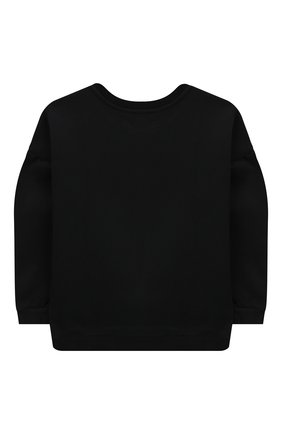 Детский хлопковый свитшот SONIA RYKIEL ENFANT черного цвета по цене 9265 руб., арт. 19W1FL11 | Фото 2 Детский хлопковый свитшот SONIA RYKIEL ENFANT черного цвета, арт. 19W1FL11 | Фото 2