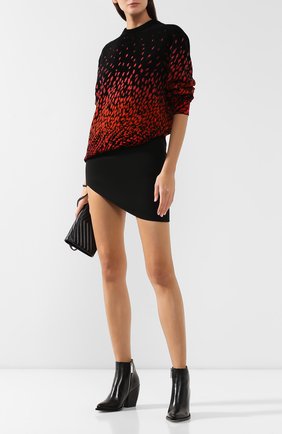 Женская пуловер из смеси шерсти и вискозы GIVENCHY красного цвета по цене 97150 руб., арт. BW907R4Z5L | Фото 2 Женская пуловер из смеси шерсти и вискозы GIVENCHY красного цвета, арт. BW907R4Z5L | Фото 2