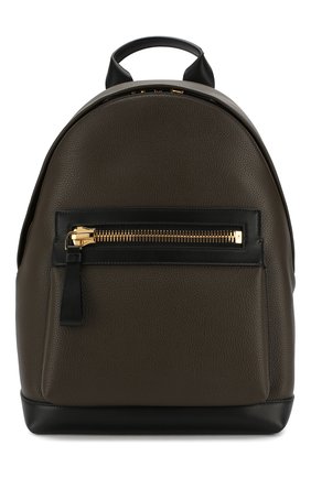 Мужской кожаный рюкзак TOM FORD хаки цвета по цене 232000 руб., арт. H0397T-LCL037 | Фото 1 Мужской кожаный рюкзак TOM FORD хаки цвета, арт. H0397T-LCL037 | Фото 1