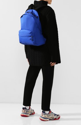 Мужской текстильный рюкзак wheel BALENCIAGA синего цвета по цене 61750 руб., арт. 507460/HPG1X | Фото 2 Мужской текстильный рюкзак wheel BALENCIAGA синего цвета, арт. 507460/HPG1X | Фото 2