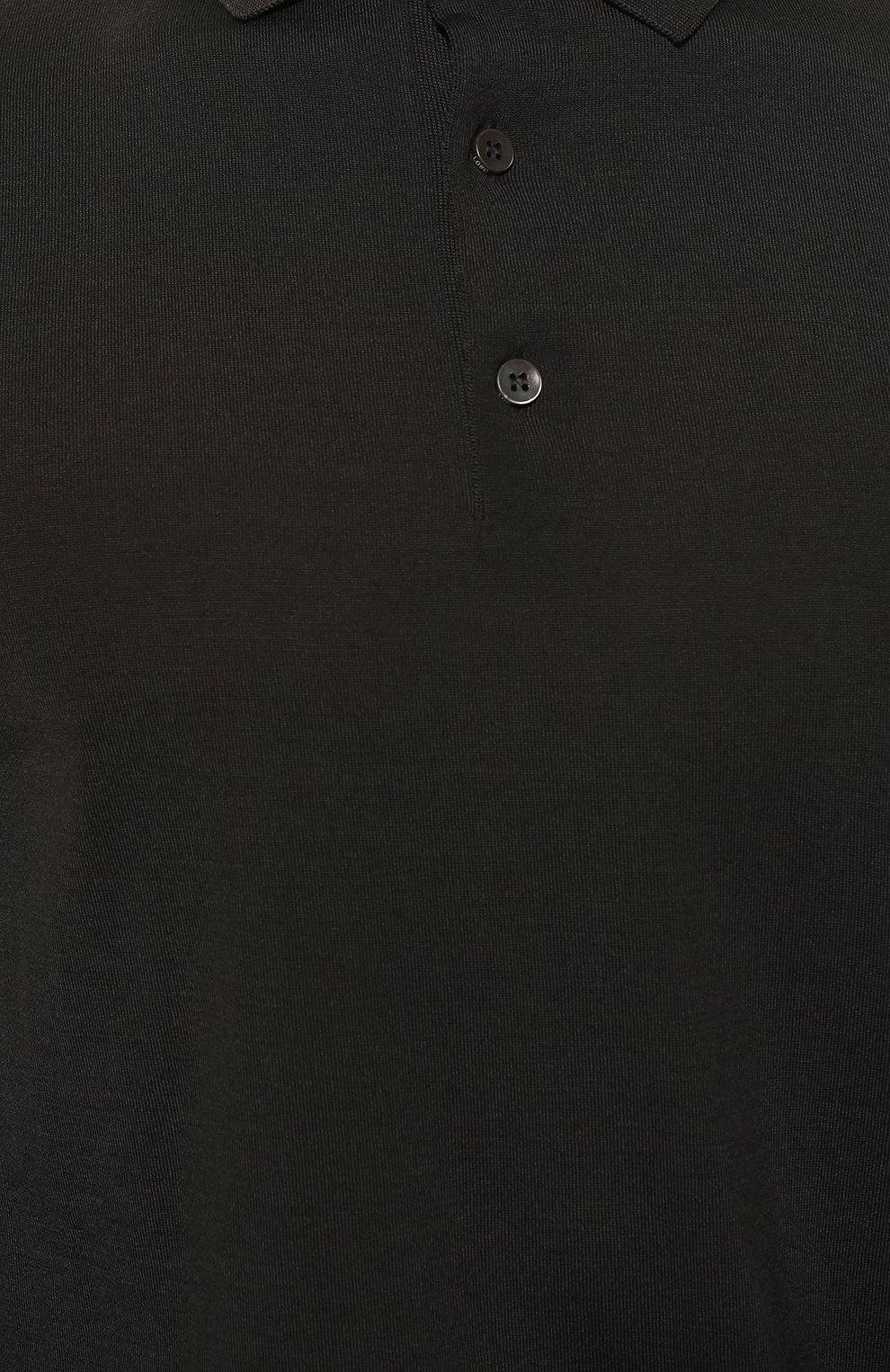Мужское шерстяное поло LORO PIANA темно-серого цвета, арт. FAI2551 | Фото 5 (Застежка: Пуговицы; Материал внешний: Шерсть; Рукава: Длинные; Длина (для топов): Стандартные; Кросс-КТ: Трикотаж; Статус проверки: Проверена категория)