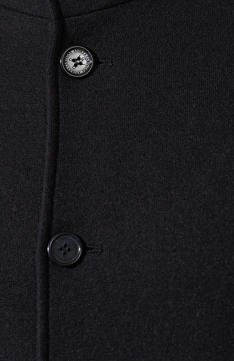 Мужской кашемировое пальто ANDREA CAMPAGNA темно-синего цвета, арт. A8T763/4412 | Фото 5 (Материал внешний: Шерсть, Кашемир; Рукава: Длинные; Длина (верхняя одежда): До середины бедра; Стили: Классический; Мужское Кросс-КТ: Верхняя одежда, пальто-верхняя одежда; Статус проверки: Проверена категория)