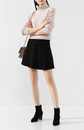Женские замшевые ботильоны SANTONI черного цвета по цене 54300 руб., арт. WTES58355HI1CPYLN01 | Фото 2 Женские замшевые ботильоны SANTONI черного цвета, арт. WTES58355HI1CPYLN01 | Фото 2