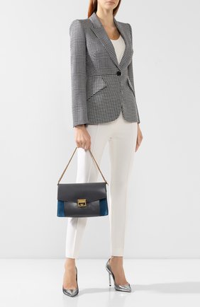Женская сумка gv3 medium GIVENCHY серого цвета по цене 150500 руб., арт. BB501DB033 | Фото 2 Женская сумка gv3 medium GIVENCHY серого цвета, арт. BB501DB033 | Фото 2
