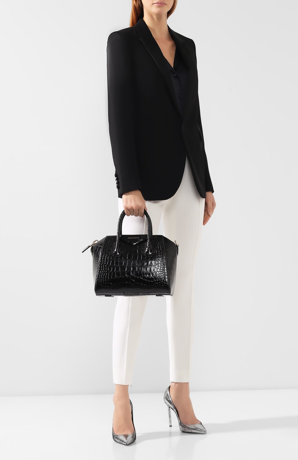 Женская сумка antigona mini GIVENCHY черная цвета, арт. BB500CB0LK купить в ЦУМ | Фото №2 Сумка Antigona mini Givenchy черная цвета | Фото №2