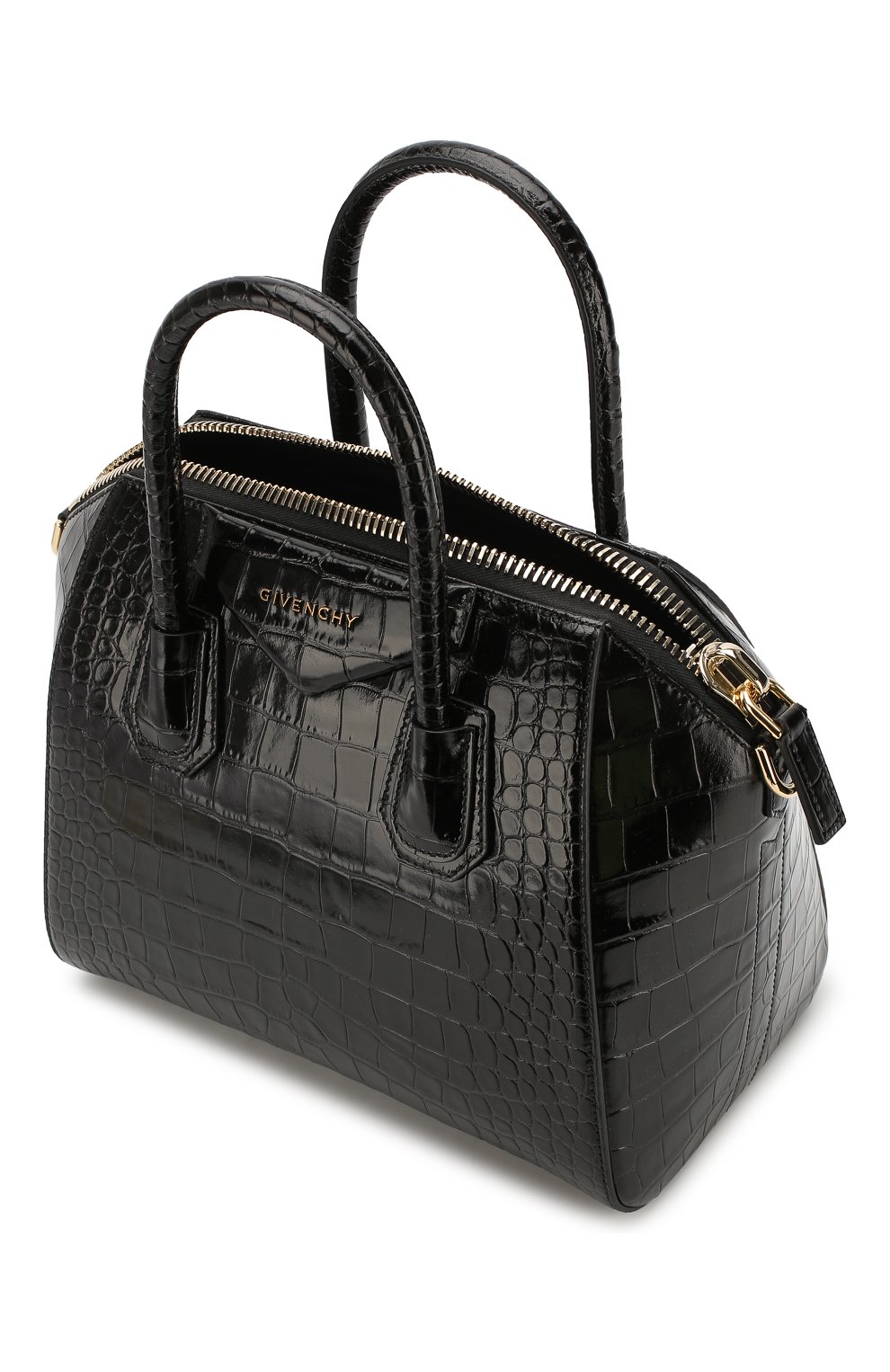 Женская сумка antigona mini GIVENCHY черная цвета, арт. BB500CB0LK купить в ЦУМ | Фото №4 Сумка Antigona mini Givenchy черная цвета | Фото №4
