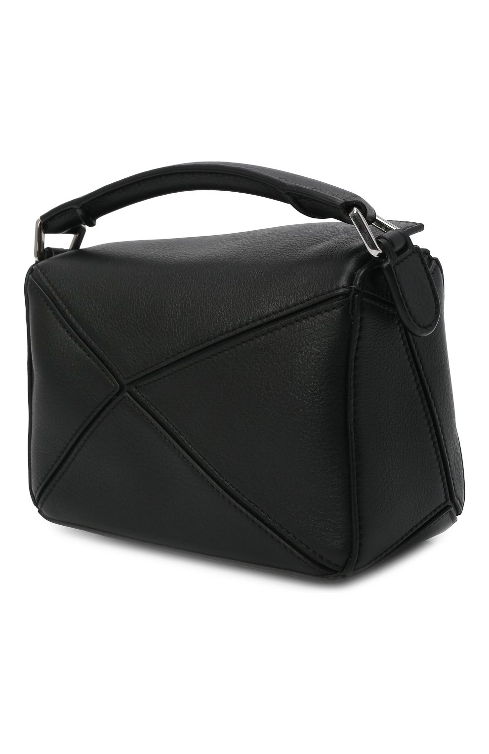 Женская сумка puzzle mini LOEWE черного цвета по цене 133500 руб., арт. 322.30.U95 | Фото 4 Женская сумка puzzle mini LOEWE черного цвета, арт. 322.30.U95 | Фото 4