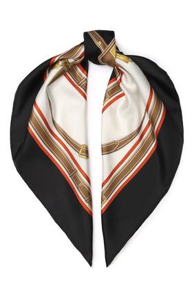 Женский шелковый платок BURBERRY черного цвета по цене 27700 руб., арт. 8016201 | Фото 1 Женский шелковый платок BURBERRY черного цвета, арт. 8016201 | Фото 1