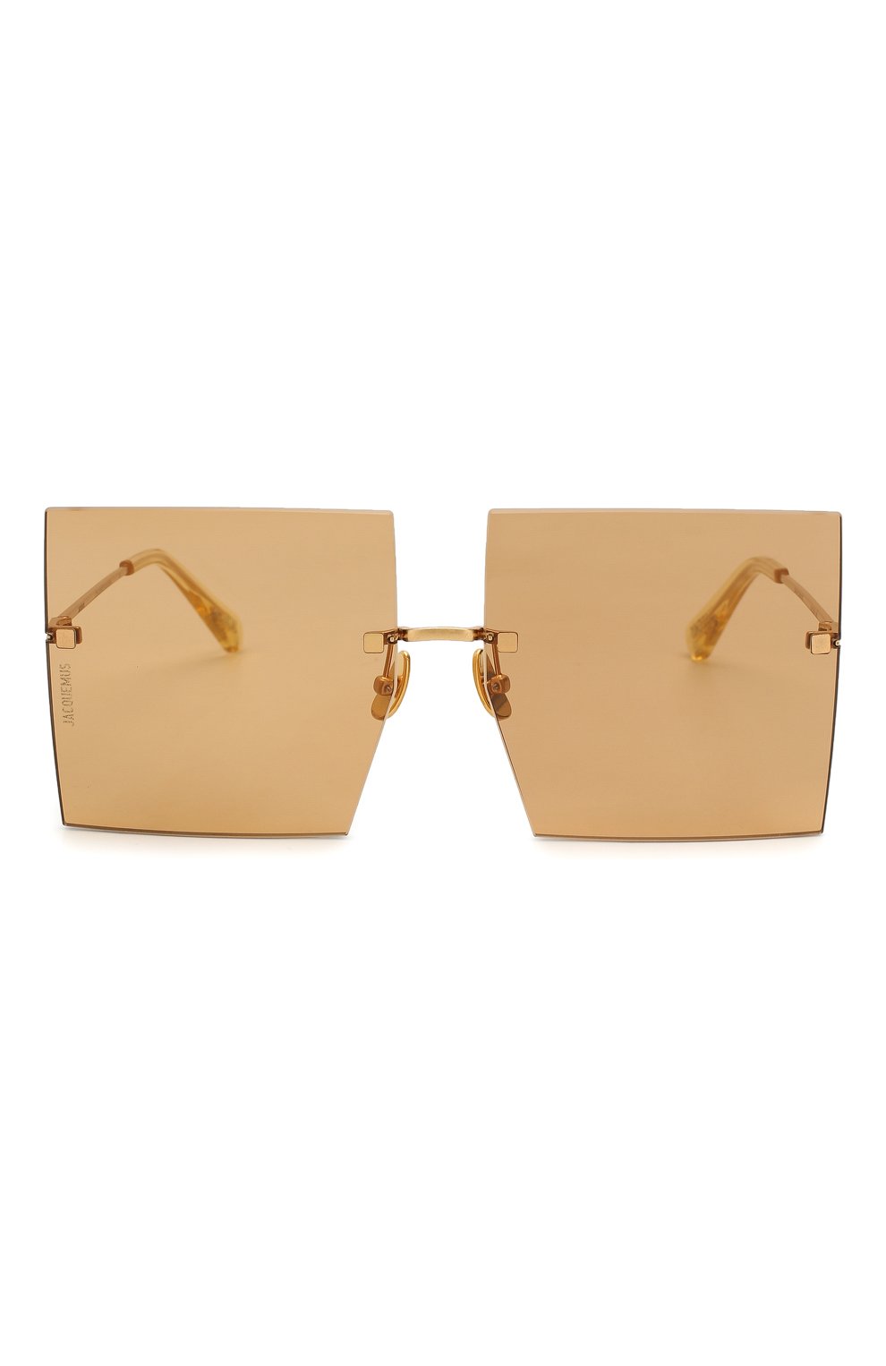 Женские солнцезащитные очки JACQUEMUS коричневого цвета по цене 24200 руб., арт. LES CARRES BR0WN | Фото 3 Женские солнцезащитные очки JACQUEMUS коричневого цвета, арт. LES CARRES BR0WN | Фото 3