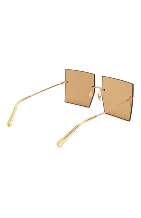 Женские солнцезащитные очки JACQUEMUS коричневого цвета по цене 24200 руб., арт. LES CARRES BR0WN | Фото 4 Женские солнцезащитные очки JACQUEMUS коричневого цвета, арт. LES CARRES BR0WN | Фото 4